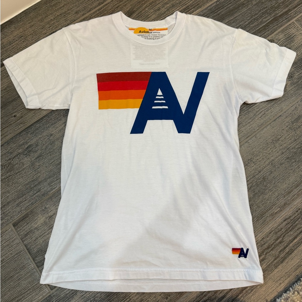 Aviator Nation Logo Tee - White